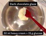 A picture of step 9 of Miso black sesame baked chocolate tart.