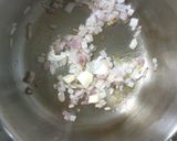A picture of step 1 of Spooky Mushroom soup.