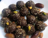 A picture of step 1 of No Sugar Raagi Nuts Ladoo.