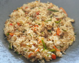 Foto del paso 6 de la receta: Wok de arroz con espárragos y gambas