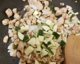 A picture of step 2 of My Mummies Day Chicken Salsa with tortillas. 💜.