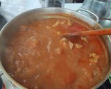 A picture of step 6 of Pozole Rojo.