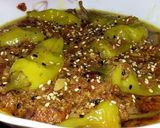 A picture of step 5 of Achari hari mirch ka salan.