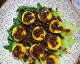 Gambar langkah 9 resipi Tofu Telur Sambal Sos Tiram.