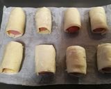 Foto del paso 1 de la receta Hojaldre de frankfurt y cheddar 🧀