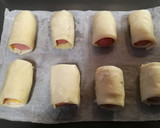Foto del paso 1 de la receta: Hojaldre de frankfurt y cheddar 🧀