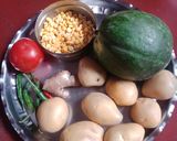 পেঁপে আলুর দম (Pepe aloor dum recipe in bengali) রেসিপি ধাপ - 1 ছবি