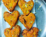 A picture of step 6 of Poha Hearts.