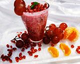 A picture of step 2 of Pomegranate RedGrapes Chia smoothie.
