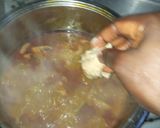 A picture of step 6 of Bitterleaf soup.