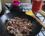 Foto del paso 1 de la receta: Carne al curry con arroz Basmati