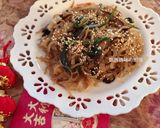 A picture of step 11 of Korean Sweet Potato Noodle Japchae.