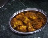 A picture of step 17 of Kadhai paneer.