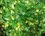 A picture of step 3 of Spinach corn cheese sandwich.