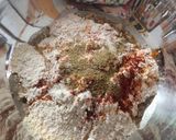 A picture of step 1 of Thalipeeth.