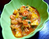Foto langkah ke 5 dari resep Udang asam manis tabur nanas.