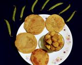 A picture of step 8 of Green Peas Poori.