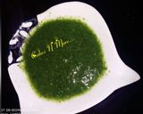 A picture of step 4 of Kiwi mint chutney.