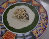 Foto del paso 5 de la receta: Bacalao con crema de espinacas y puré de almendras