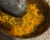 Gambar langkah 2 resipi Sambal  tempoyak  kacang botor.