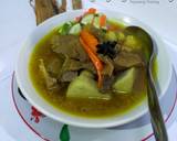 Cara Membuat Lontong Tengkleng Rica Kambing 5