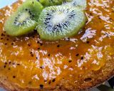 A picture of step 13 of Semolina mango kiwi cake.