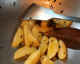 A picture of step 2 of Dudh Jhinge / Milky Ridge Gourd.