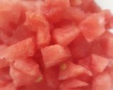 A picture of step 1 of Ruhafza with watermelon 😊.