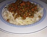 Egyszerű sárgarépás🥕 zöldborsó💚 pöri copfocskával👧 recept fázis 6 fotója