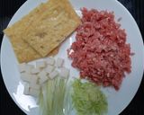 รูปขั้นตอนการทำที่ 1 ของ ฟองเต้าหู้ยัดไส้หมูสับต้นหอมโมจิ