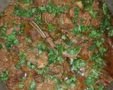 A picture of step 5 of Mutton krahi.