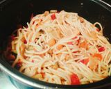 Foto del paso 10 de la receta Tallarines rojos con berenjenas