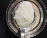 A picture of step 3 of Misti Dahi -beetroot flavoured.