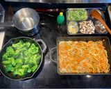 A picture of step 2 of Farfalle Casserole with Ham and Vegetables.