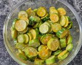 A picture of step 2 of Ivy gourd pepper fry.