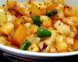 Stir fried Pumpkin with Potatoes/Aloo Kumro Chechki recipe step 2 photo