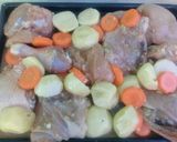 A picture of step 1 of Grilled chicken & vegetables.
