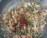 A picture of step 5 of Schezwan sauce noodles.