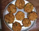 A picture of step 3 of Leftover Dal Tikki.
