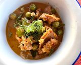 A picture of step 6 of Beginner Pork Panang Curry 🌶️🧄🥜🫚🥥.