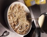 Foto langkah ke 4 dari resep Chicken alfredo pastagratäng.