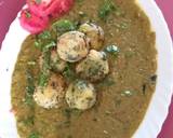 Paneer spinach kofta soft creamy green gravy recipe step 3 photo