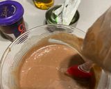 A picture of step 2 of Chocolate cake with chocolate base in microwave.