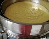 A picture of step 5 of Moong dal dhokla.