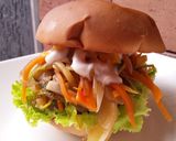 Foto del paso 10 de la receta: Sándwich🥪Vegetal🥗con trocitos de piña🍍dulce🍯