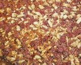 A picture of step 2 of Aglio Olio and Corned Beef bits.
