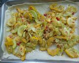 Foto del paso 5 de la receta: Tarta de Zucchini Amarillo y Verde con Lomito Canadiense