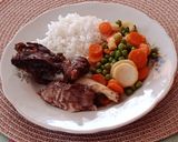 Marha oldalas sült zöldségekkel és rizzsel recept fázis 7 fotója