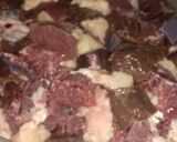 A picture of step 1 of Beef liver, Kidney, fat, meat Masalay wale.