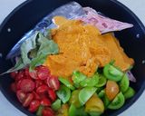 Foto langkah ke 1 dari resep Pepes pedas kepala ikan tuna tomat hijau.
